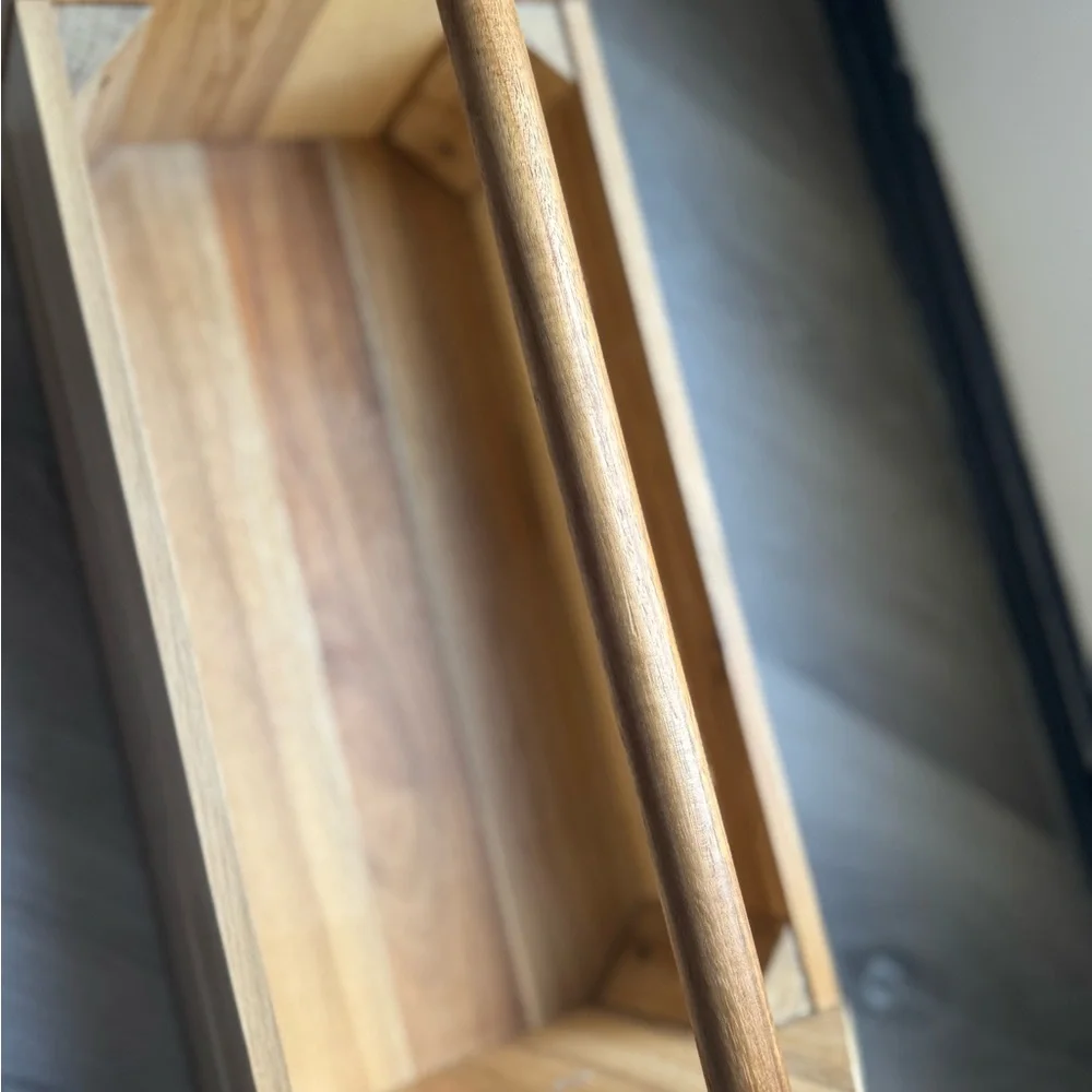 IKEA Skogsta wooden caddy tool storage
